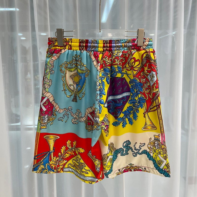 2023 Fashion Trend Youth Casual Digital Printing Beach Pants Shorts - Image 3